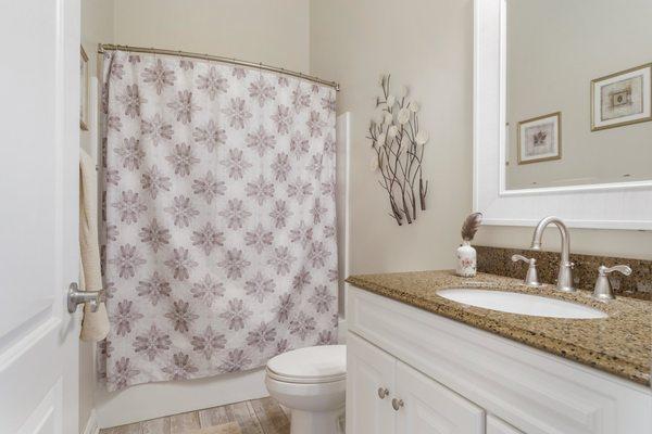 Sweet Gum Suite's spacious bathroom.