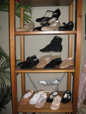 Dance shoes: ballet, jazz, character, zumba