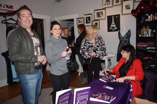 Darling Way Creator, Beth Liebling, signing copies of her new book at our book release party on January 30, 2018.