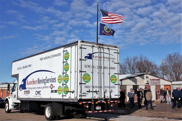 Moving Truck - Back and side doors for quick and easy loading of your household goods.