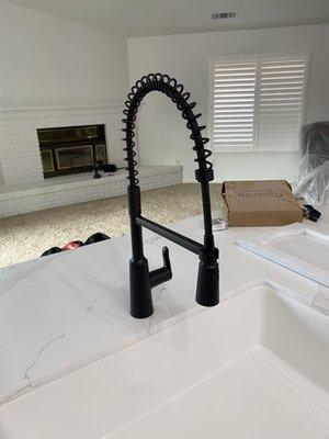 Kitchen Faucet Install.