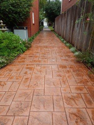 Decorated Stamped driveway