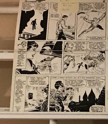 Don Heck "Iron Man" Original Comic Book Artwork offered for sale at the convention.