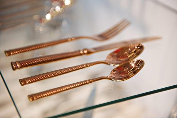 Vivi Rose Gold Flatware is just one of the many styles to choose from.