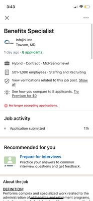 Fraudulent scam job posting by Infojini