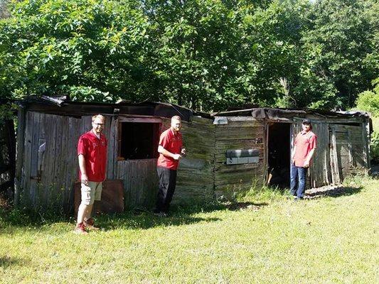 shed demolition and clean up