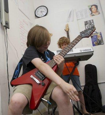 My summer camp rock band rehearsing in Brooklyn