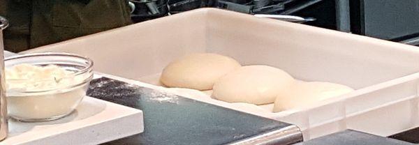 Trays of pizza dough (4/6/22)