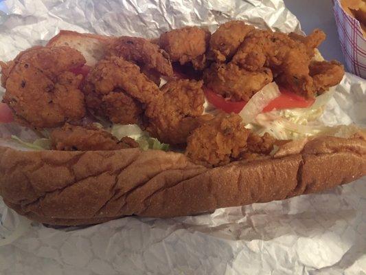 Po Boy Shrimp Sandwich - delicious