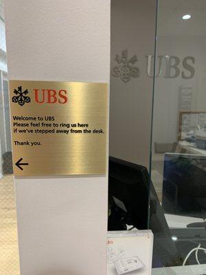 Front desk area at UBS Santa Fe