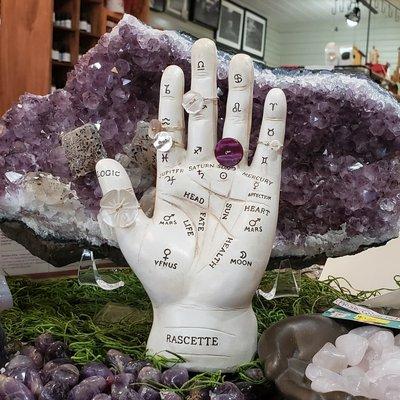 Crystals, minerals, fossil specimens, antiques, local artwork and more! Shipping, LIVE feeds and more available! Follow for updates!