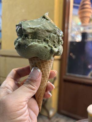 Green tea ice cream