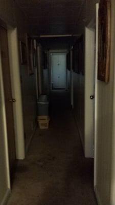 Creepy hallway with all the rooms...