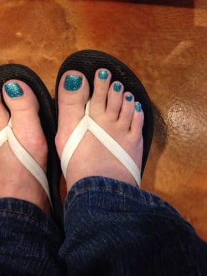 Just finished pedi with brand new colors!