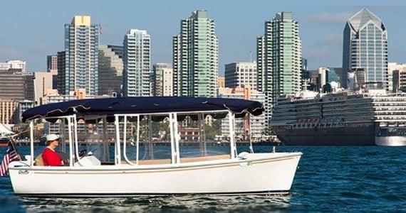 What a day for a Bay Dream aboard Bay Dreamin' 1, an electric Duffy available to charter from San Diego Bay Cruises!