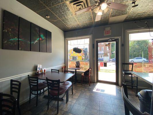 Interior view of Rinconcito Chapin Restaurant