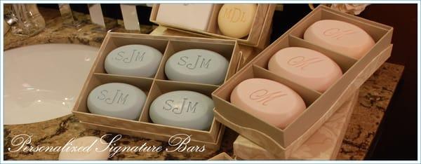 Personalized Soap Bars, Guest Towel & Soap Sets, and Soap Massage Bars