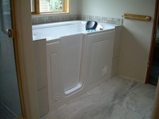 Walk in tub install & tile