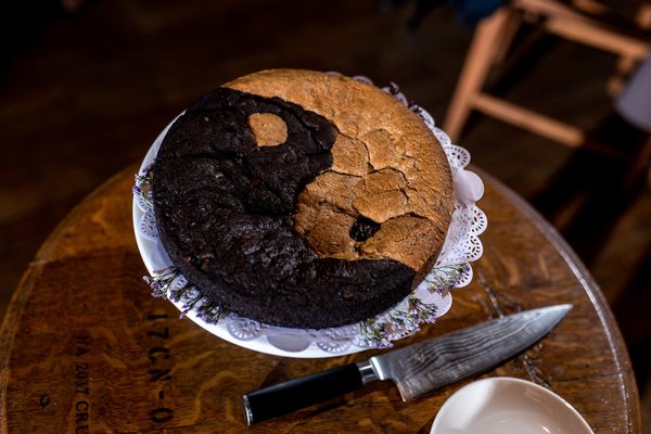 Our Yin Yang Cookie Cake!