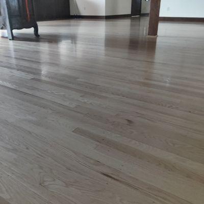 Natural Red Oak finished with high traffic finish at Keenan Winery