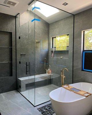 Free and fast estimate!
 -Custom Frameless Shower Door
 -Glass Railing
 -Custom Steam Shower Doors
 -Custom Wine Glass Cabinet