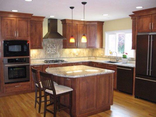 Beautiful open kitchen with wall removed