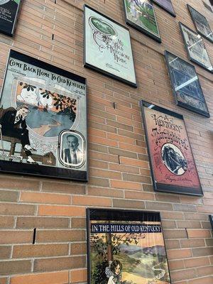 Old music posters in the Filson expansion