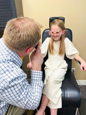 Kid's eye exams by highly trained pediatric vision specialists.