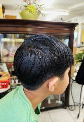 Perfect Asian haircut! Right side view!