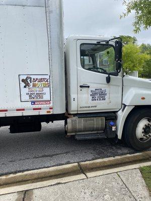 The unattended truck blocking my driveway.