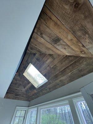 Reclaimed brown board