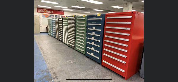 Large Selection of Stanley Vidmar Cabinets