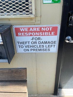 They know their property is unsafe.