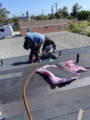 Roofing installation