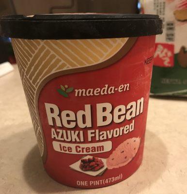 Sweet red bean ice cream