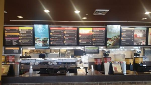 Completed McCallester's menu board install.