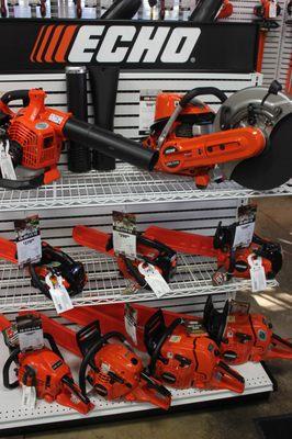 Echo Chainsaws, Concrete Cutter, and Handheld Blower