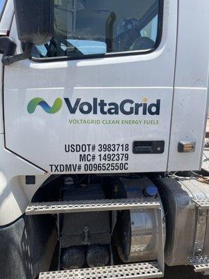 Vehicle Graphics for VoltaGrid Trucking