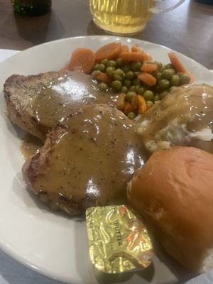 $10 Pork chop dinner !!!