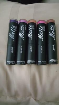 These lipsticks are amazing! Great matte coverage that lasts a long time for 2.99..my new fav