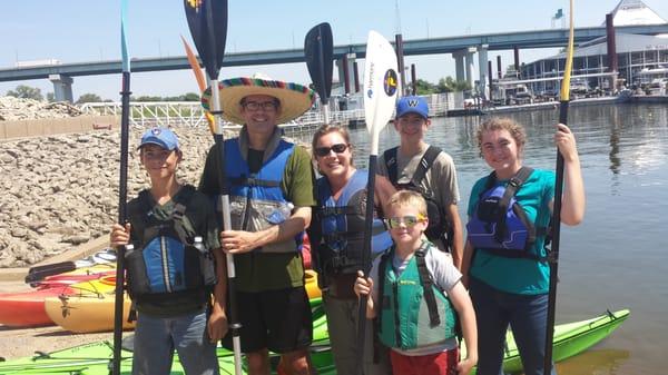 "Thanks Allen! We will never forget the time and patience that you took to teach our family to kayak. Continue the good work!"