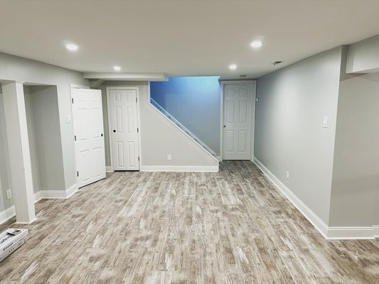 Finished basement Marmora NJ.