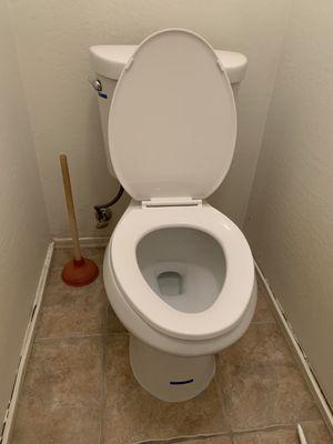 Installed 2 new toilets for a customer.