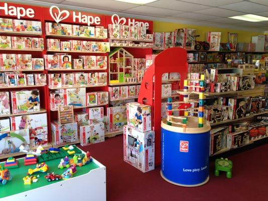 We feature quality wooden toys from Hape.