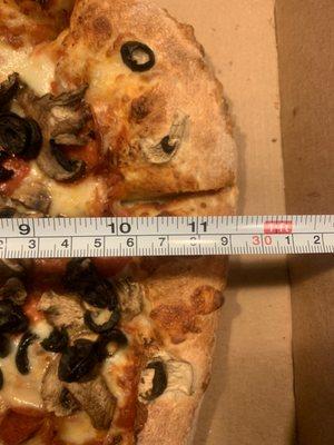 Pizza measurement for Quality Control