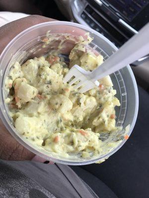 Sorry for the half eaten picture!! Potato salad