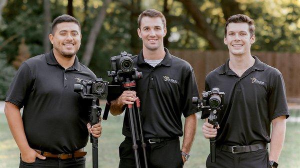 Paradigm Pictures in action! Filming on Wedding Day. Julian Vigil, Bill Ferderer, and Scott Jordan