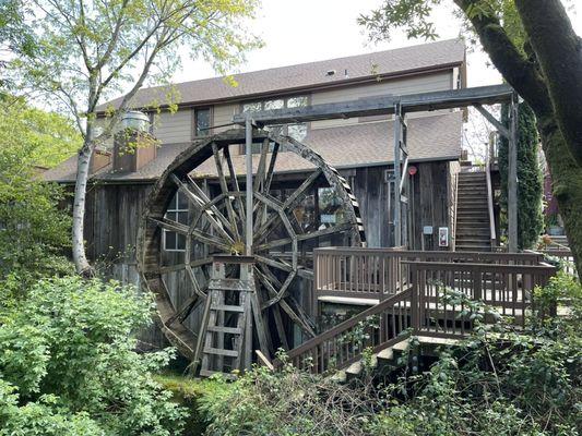 Water wheel at Jack London Village in Glen Ellen.