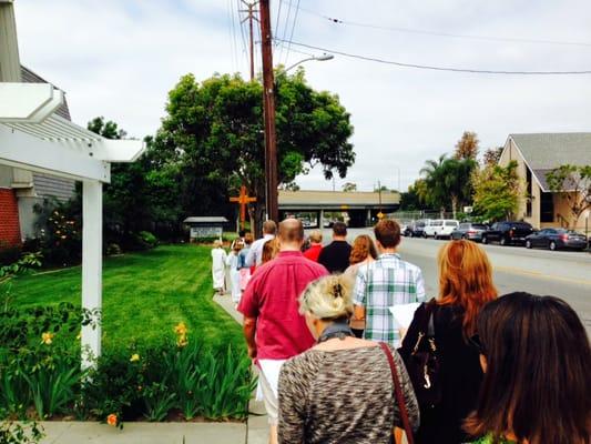 Palm Sunday procession - April 13, 2014