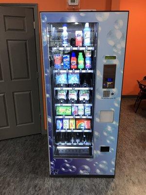 Laundry soap vending machine.